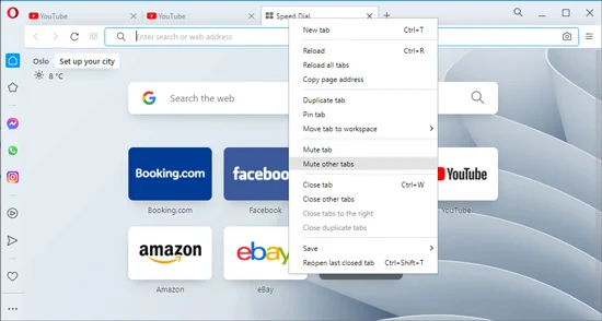 ow to Mute Tabs in Opera Browser